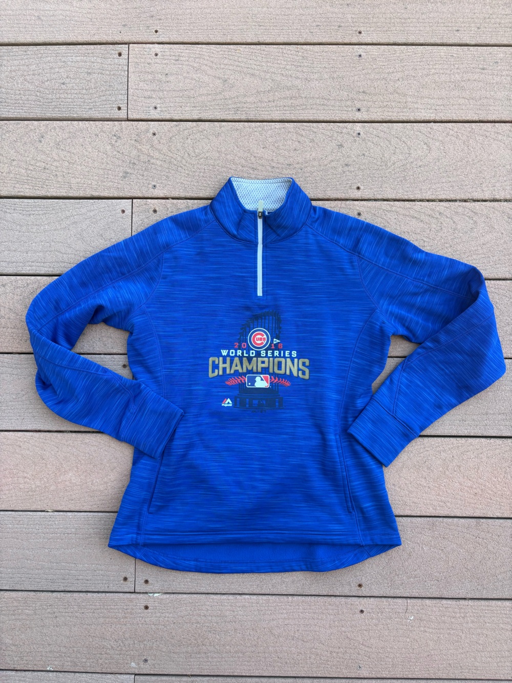 Majestic Royal Blue Zip-Up Pullover